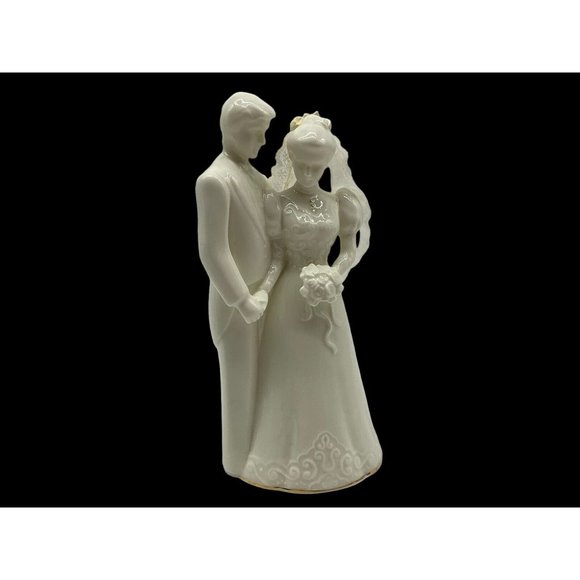 San Francisco Music Box Company Vintage Musical Bride & Groom Porcelain Figure - Picture 2 of 16